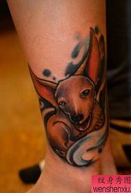 a tattoo pattern on the leg