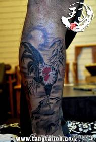 Klassinen jalka mustetta tatuointi malli