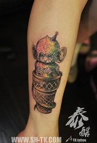 ʻ patternlelo hoʻonaninani a me ke kapa kila monkey i nā wāwae