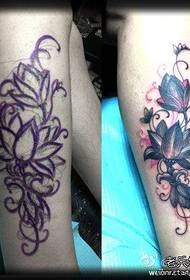 Љепотице за ноге популарне лијепе узорке тетоваже лотоса