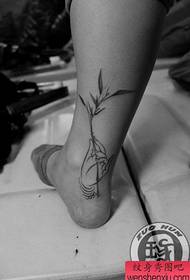 Legs populär klassesch Bergamot Bambus Tattoo Muster