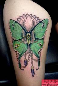 Tatuiruočių šou, rekomenduokite kojos spalvos drugelio tatuiruotės modelį