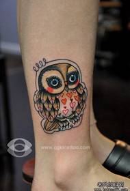 Lugaha lugta cute qaabka timaha owl