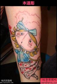 I tatuaggi dei personaggi dei cartoni animati di colore delle gambe sono condivisi dai tatuaggi