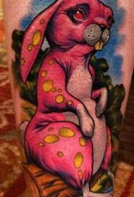 Emisija za tetovaže, preporučite uzorak tetovaže zečeva u boji nogu