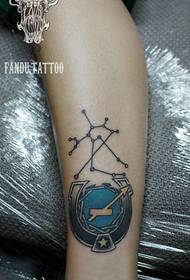 I tatuaggi delle gambe del Sagittario sono condivisi dai tatuaggi
