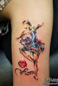 Sketch ballet musikana tattoo maitiro