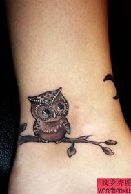 Pokaz tatuażu, polecamy wzór tatuażu z kostki sowy