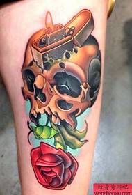 Legs, European, American, and rose tattoos