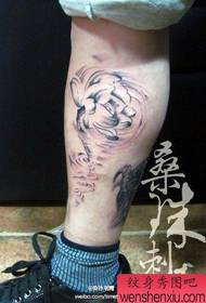 Pop tinta lotus tatuaje eredua hanketan