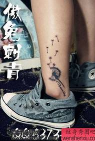 ngalamun sapertos pola tattoo dandelion leg