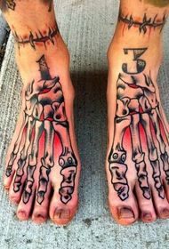 Tatuaggio tatuaggio teschio creativo teschio