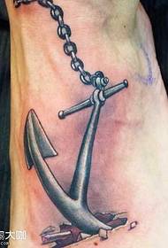modello del tatuaggio dell'ancoraggio del piede
