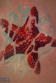 mudellu di tatuaggi di stelle marine