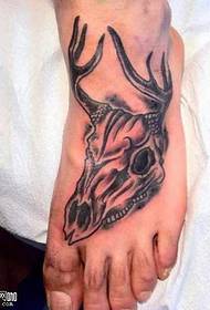 vzor tetovania kostí oviec nôh