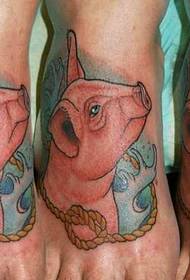 fodfarve gris tatoveringsmønster