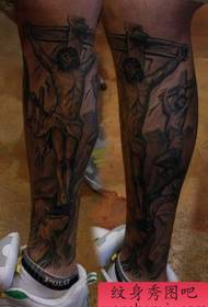 Узорак крижа тетоваже ногу Исуса