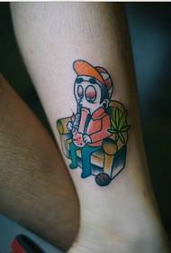 gambar kartun tattoo éndah tur éndah dina gambar tungkak