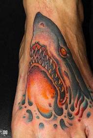 血肉鲨鱼纹身图案