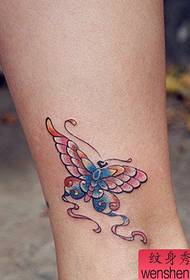 Модерен прилично тетоважа шема на тетоважи за девојчиња нозе