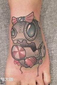 voet deel tier tatoeëerpatroon