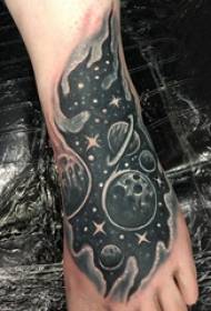 Tattoo Planet Dečki Uzorak planeta za tetovaže stopala