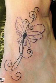 láb virág szőlő tetoválás minta