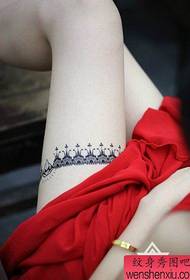 beauty legs sexy pop lace tattoo pattern