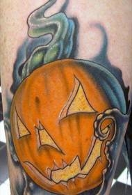 hanka Halloween kalabaza tatuaje eredua