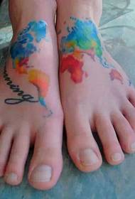 tatuaggio sul collo del piede personalizzato