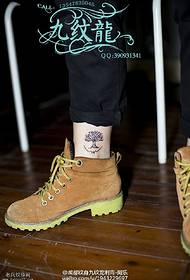 ankle on the ankle tattoo tree tattoo pattern
