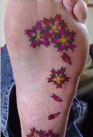 bella foto di fiori suola tatuaggio immagine