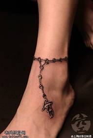 pola tato anklet rupa 48268 - corak tato dipangkas renda anu indah