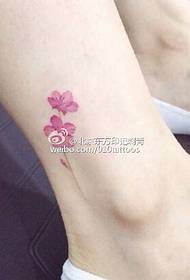 ankle small flower tattoo pattern  47722-foot watercolor daisy tattoo pattern