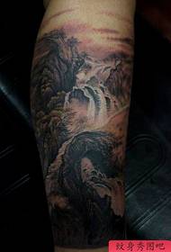 mtindo wa mtindo wa asili wa mguu wa mtindo wa tattoo