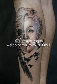 horrified human beast tattoo pattern