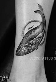 ελεύθερη στο μοτίβο τατουάζ ψαριού στο αστράγαλο