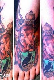 рисунок татуировки олень