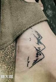 pattern ng tattoo ng bundok ng paa