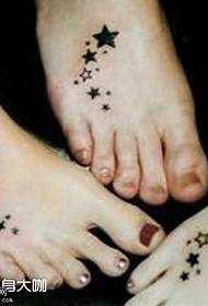 wzór tatuażu z pełną stopą