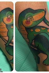 turmell patró de tatuatge de dinosaure, dibuixos animats europeus i americans