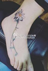 Fouss Aquarell Daisy Tattoo Muster