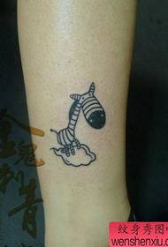 Piedini per ragazze, totem carino, piccolo motivo a zebra