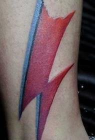 patró de tatuatge de cames: patró de tatuatge de símbol de raig de color de la cama