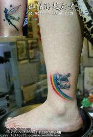Kouvri Old Tattoo Bèl Rainbow Tattoo Modèl 48248 - pentire bèl modèl tato kloun