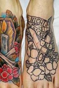 фут персоналізовані мода татуювання візерунок