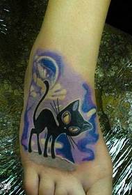 fot Katt tatoveringsmønster