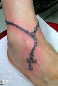 voet-ketting tattoo patroon