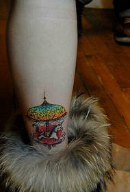 ankle geulis ngan ukur katingali gambar pola carousel tattoo gambar