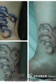 gambe di bellezza Modello di tatuaggio classico classico alternativo